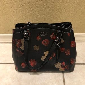 Coach floral coated canvas tote